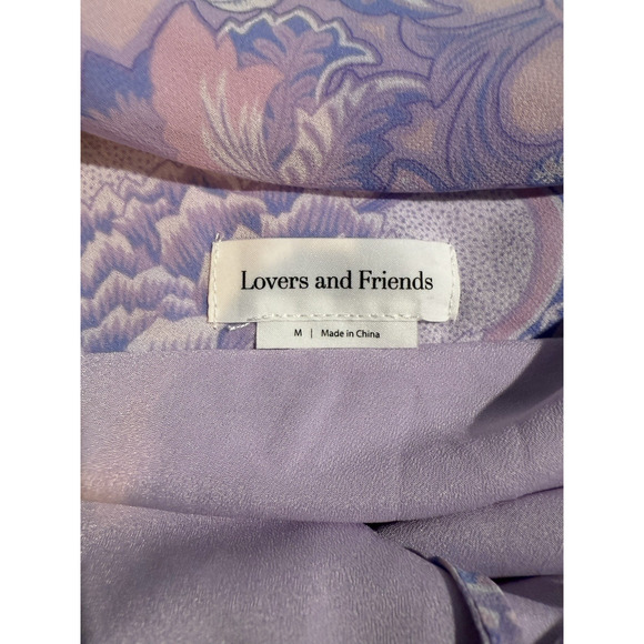 Lovers + Friends Keoni Dress Sz M Asymmetric Hi-Low Backless Dress Purple $238 - Picture 5 of 13